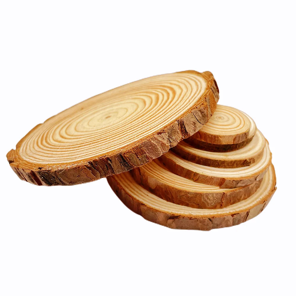Natural Pine Wood Slices – DIY Craft & Wedding Decor