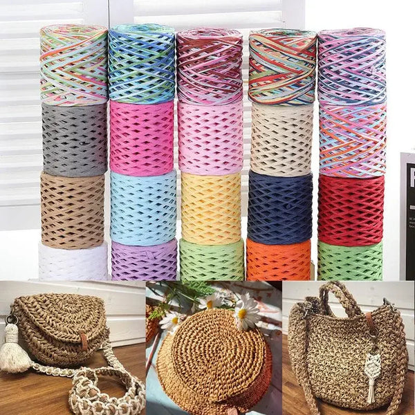 Natural Raffia Straw Yarn