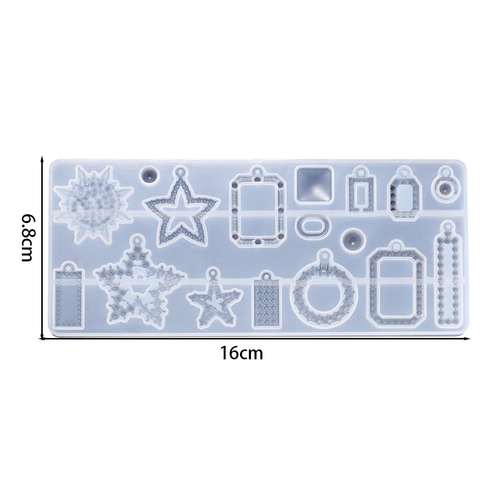 DIY Earring & Charm Mold – Heart, Leaf, Moon Shapes