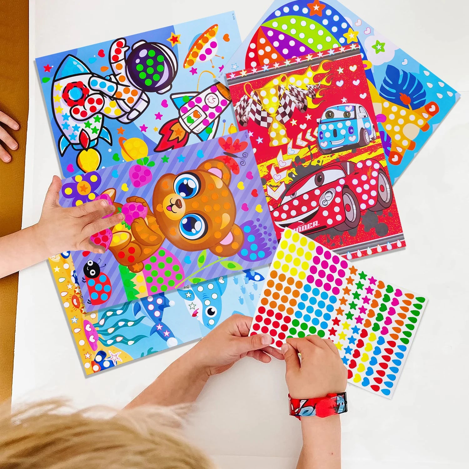 Children’s DIY Dot Coloring Book – Cartoon Animals