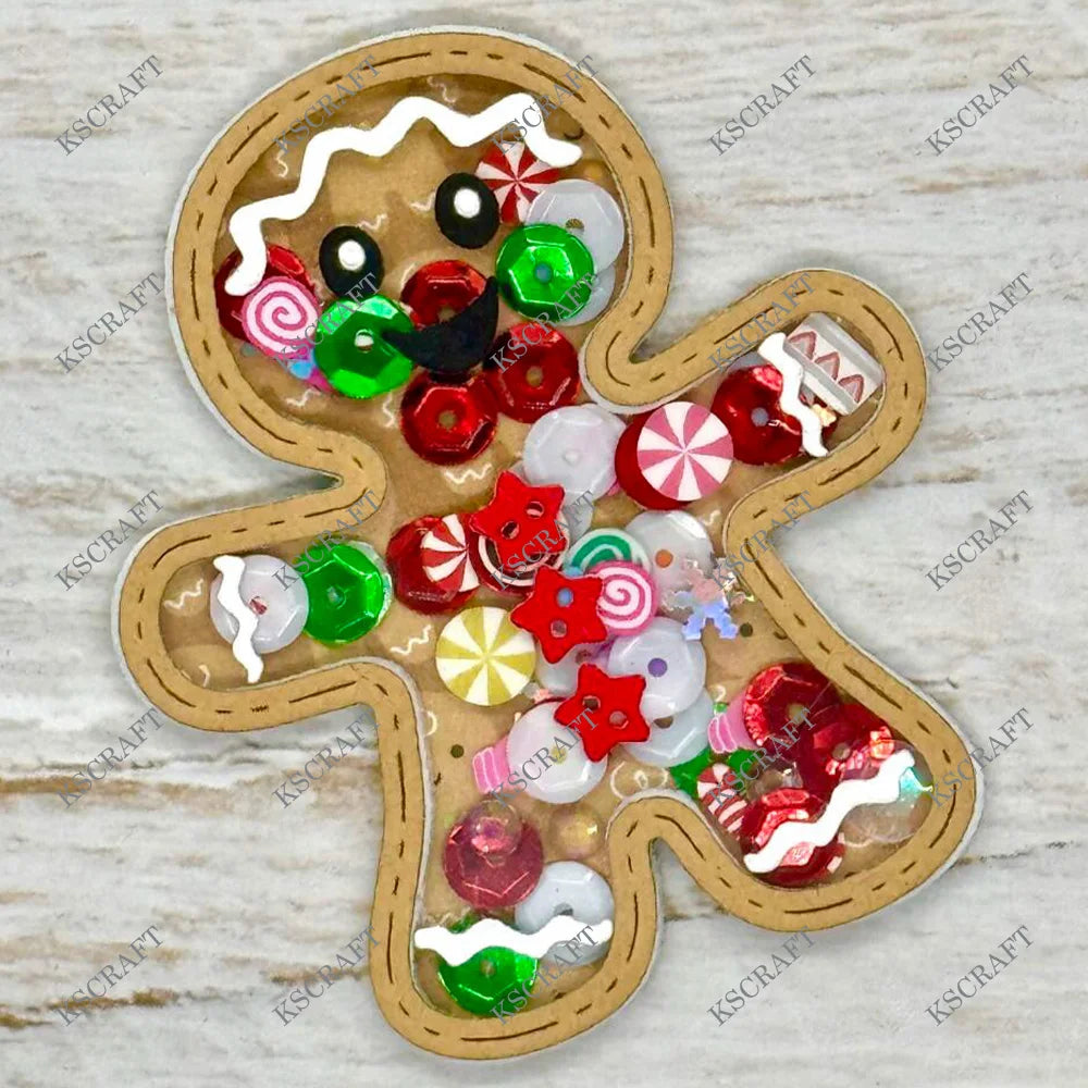 KSCRAFT Gingerbread Man Cutting Dies – DIY Scrapbooking & Card Stencils