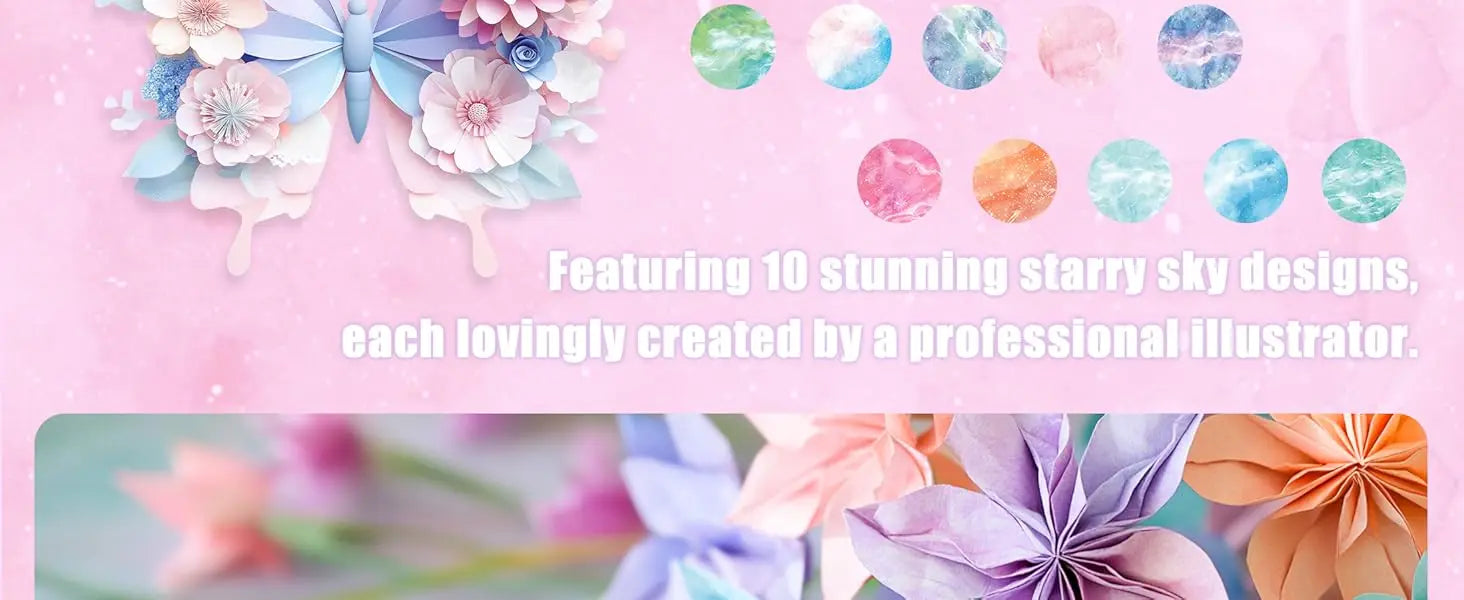 Double-Sided Origami Paper Kit – 50–200 Sheets