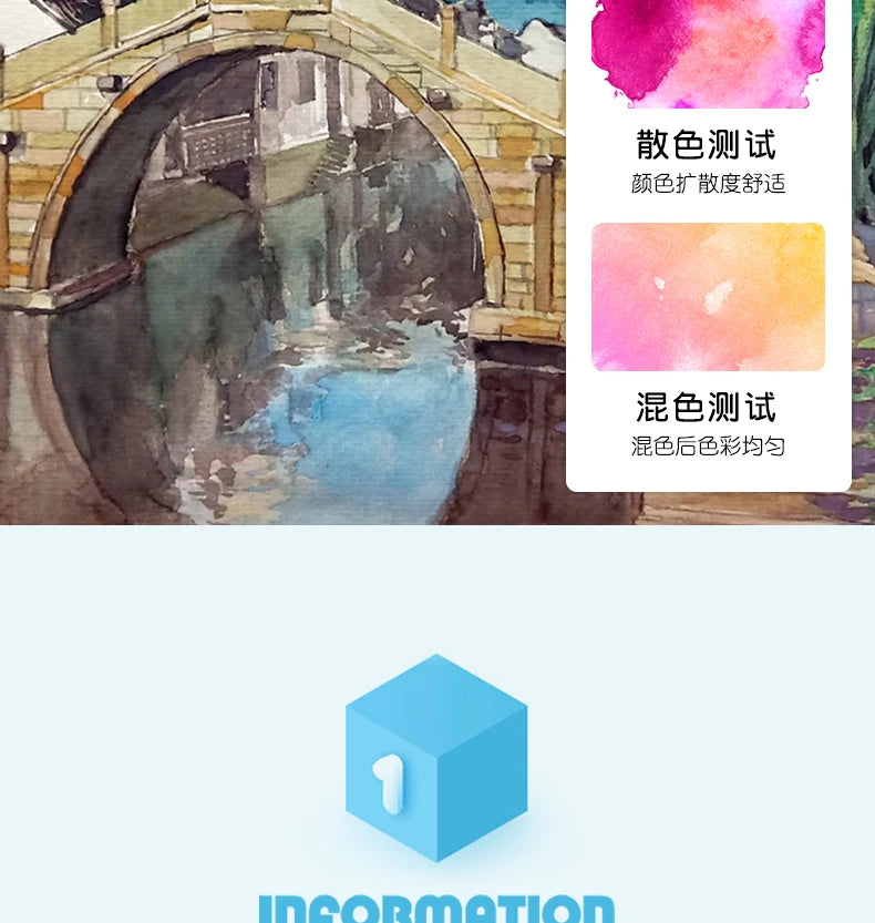 12/24/36/48 Colors Watercolor Paint Set