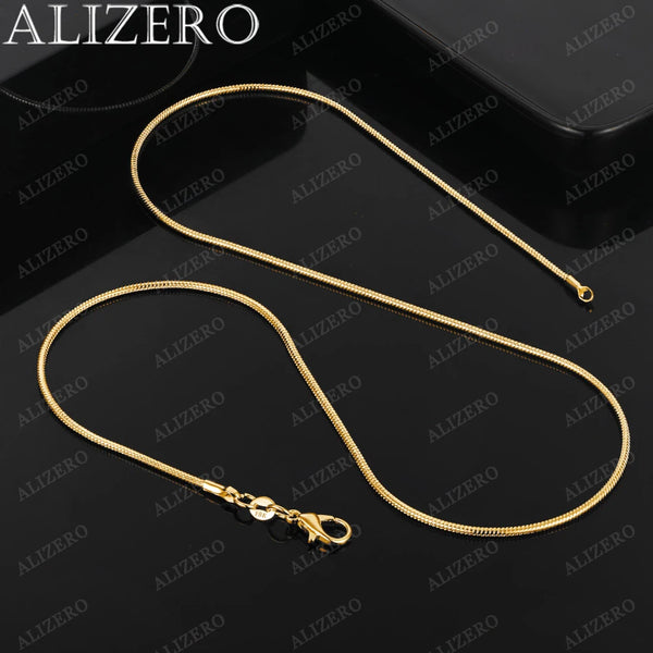 18K Gold 2mm Snake Chain Necklace
