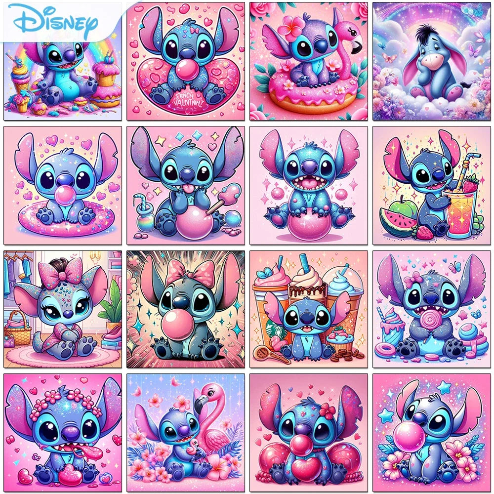 Cartoon Stitch Diamond Painting Kit – Full Round/Square Rhinestone Embroidery Art