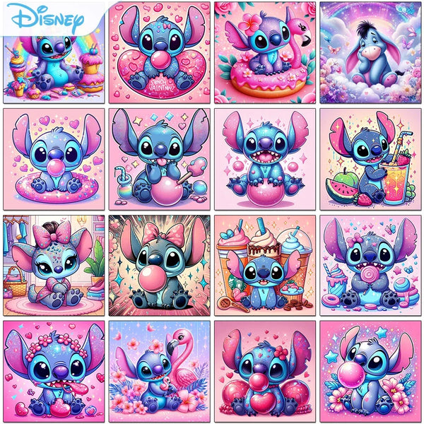 Cartoon Stitch Diamond Painting Kit – Full Round/Square Rhinestone Embroidery Art