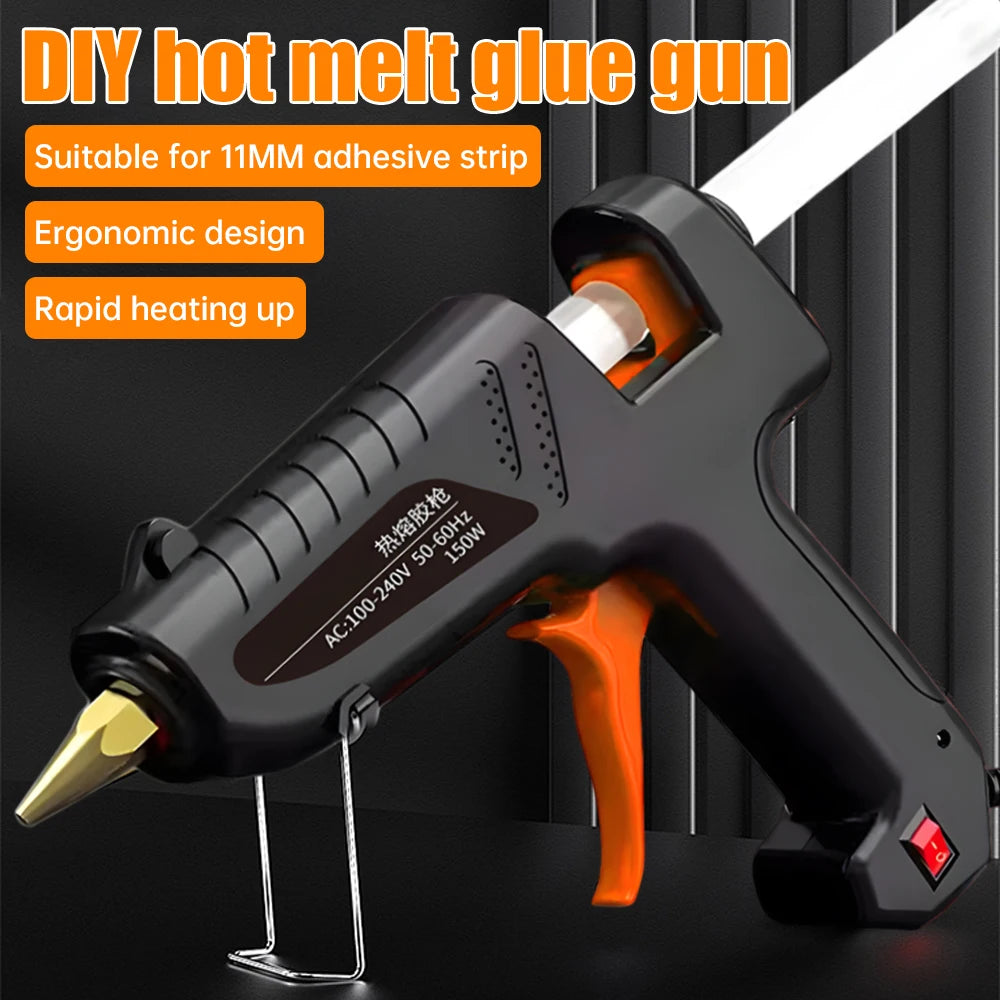 Hot Melt Glue Gun 11mm Glue Sticks Industrial DIY Electrothermal Glue Gun Heat Temperature Thermo Electric Gun Repair Tools