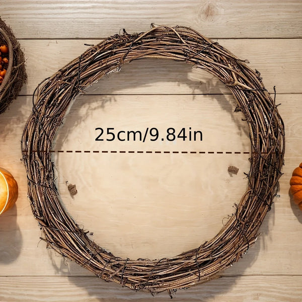 10-Inch Grapevine Wreath – Branched DIY Handmade Decoration for Holidays & Events