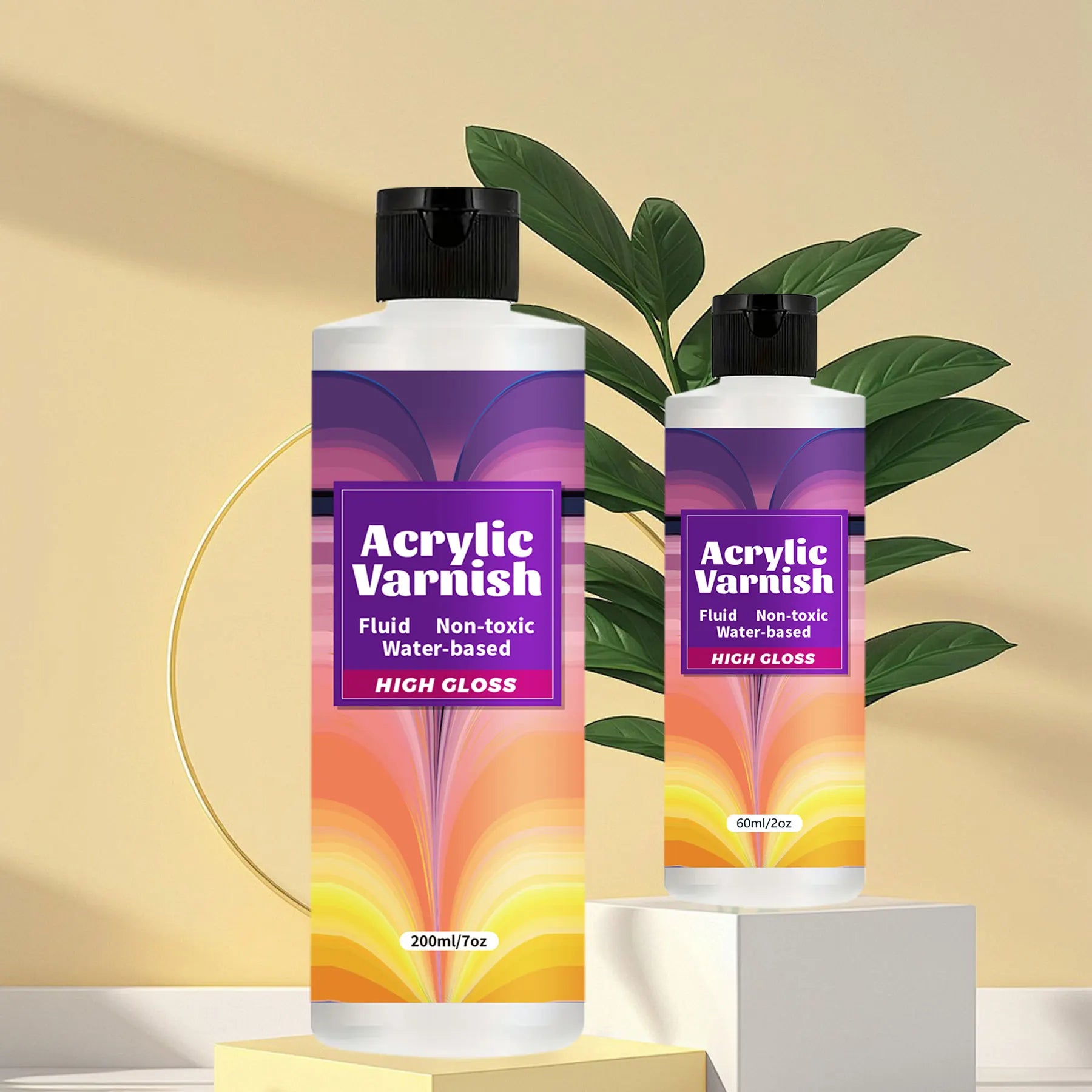 200ML Acrylic Varnish – High Gloss Clear Protective Sealant for Paintings & Crafts