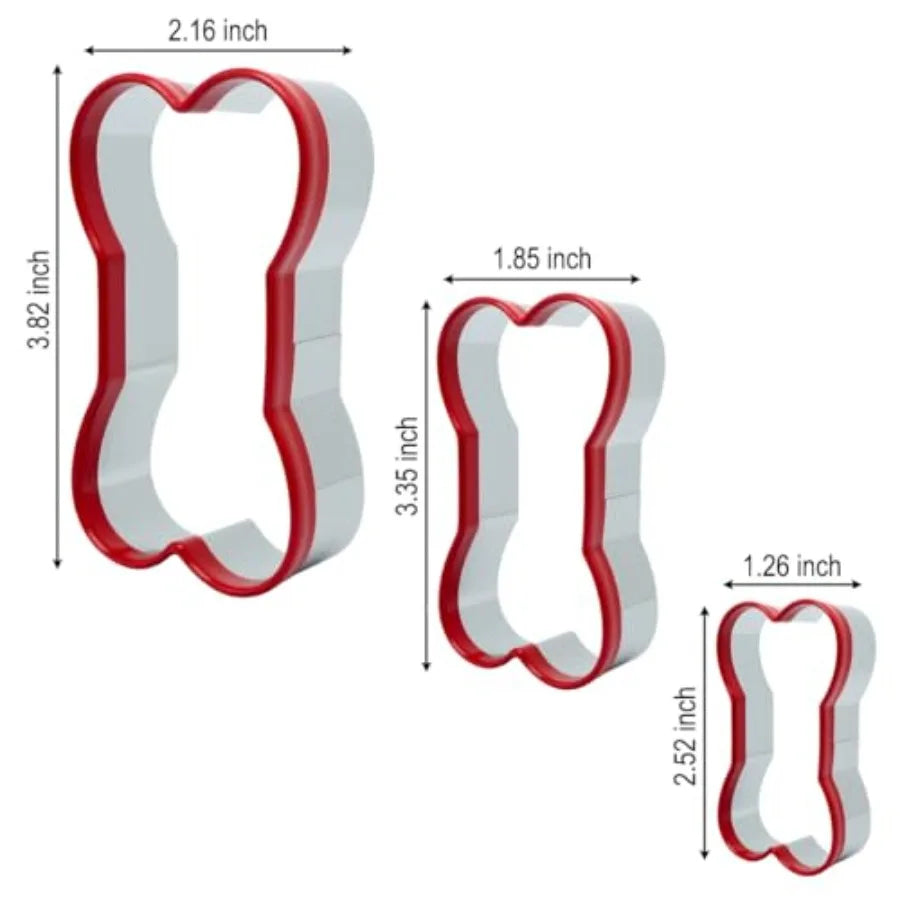 Dog Bone Shapes Cookie Cutters