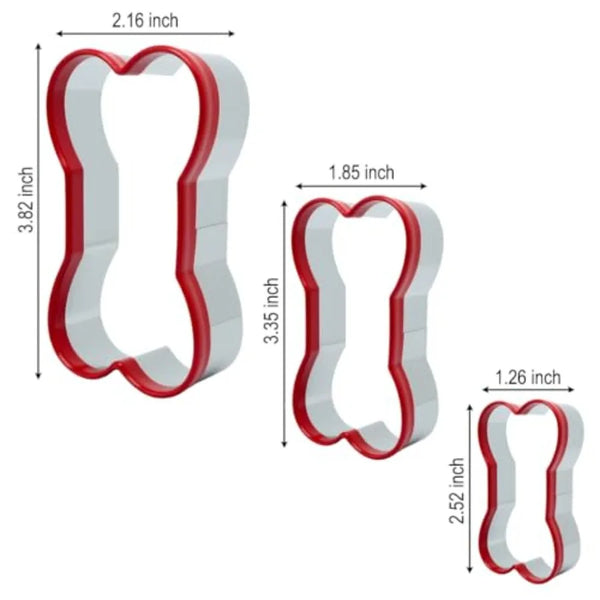 Dog Bone Shapes Cookie Cutters