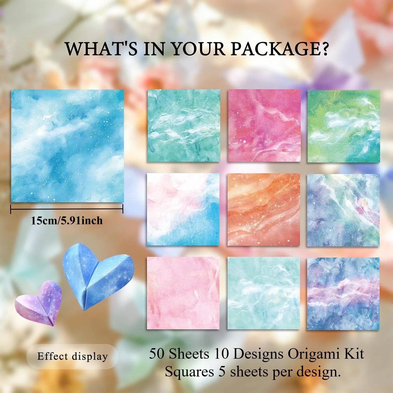 Double-Sided Origami Paper Kit – 50–200 Sheets